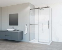 Душевой уголок Vincea Como Soft VSR-1CS8011CL 110x80 см профиль хром, стекло прозрачное