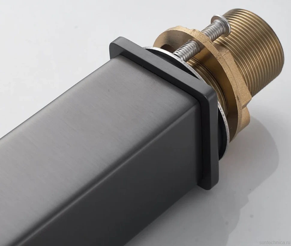 Смеситель для раковины Shevanik S6111T оружейная сталь
