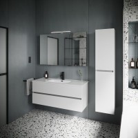 Тумба с раковиной Sancos Urban 120 см белый глянец