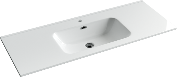 Тумба с раковиной Sancos Urban 120 см белый глянец