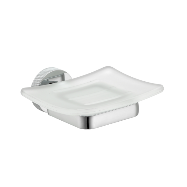 Мыльница Wasserkraft Mosel 46629 настенная, стеклянная, металлическая, хром