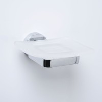 Мыльница Wasserkraft Mosel 46629 настенная, стеклянная, металлическая, хром