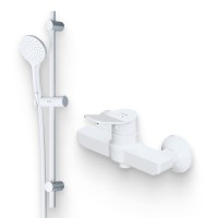 Душевой комплект Смеситель для душа AM.PM X-Joy + Гарнитур Gem F0190033, белый
