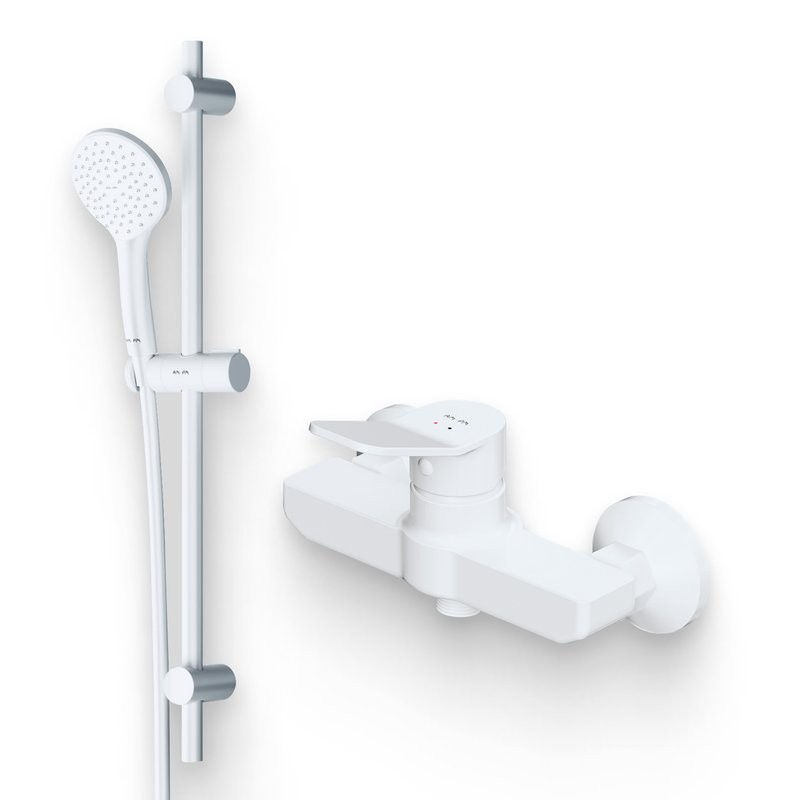 Душевой комплект Смеситель для душа AM.PM X-Joy + Гарнитур Gem F0190033, белый