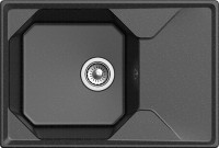 Комплект Мойка GranFest Unique GF-U-740L черная + Измельчитель Bone Crusher BC 610-AS