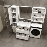 Мебель для ванной комнаты Style Line Бергамо Мини 80 Люкс Plus напольная, антискрейтч белая