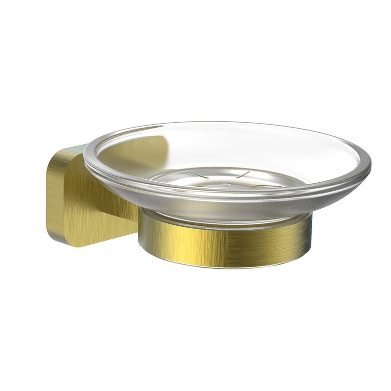 Мыльница Wonzon & Woghand Graffity WW-9322-BG настенная, стеклянная, золотая