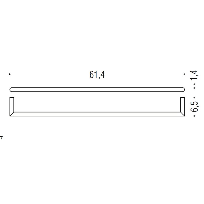 Держатель для полотенец Colombo Design Mini B4011.CR хром