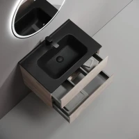 Тумба с раковиной Sancos Marmi 2.0 70 дуб галифакс натуральный, раковина CN7007MB