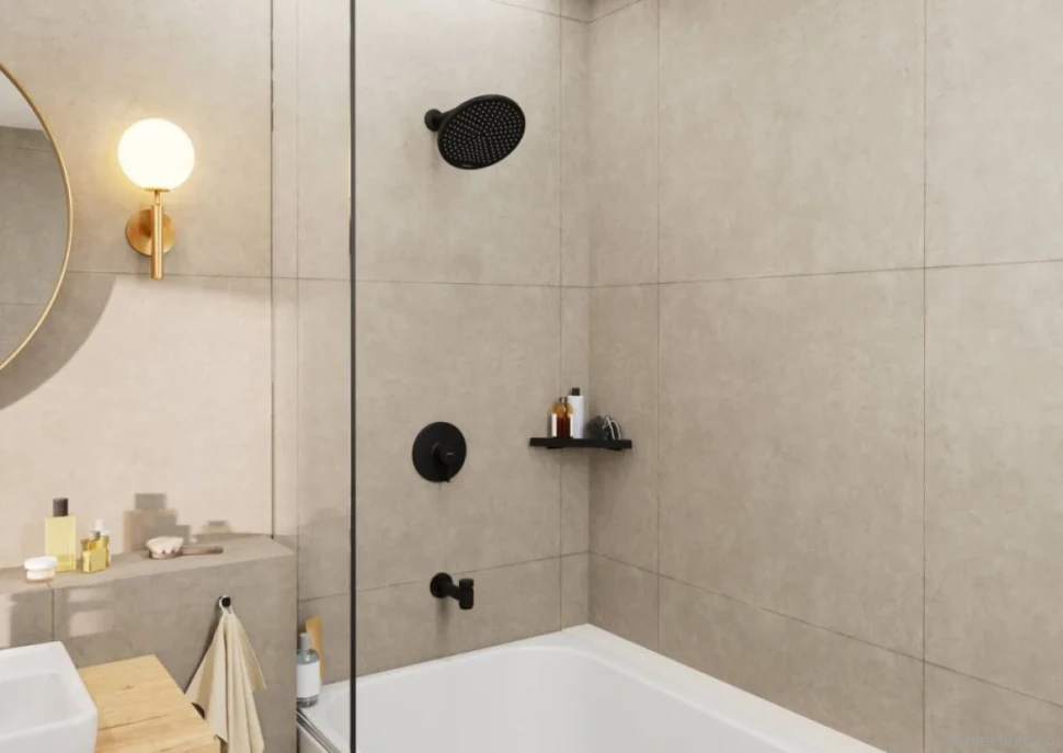 Верхний душ Hansgrohe Crometta S 240 1jet 26723670 черный матовый