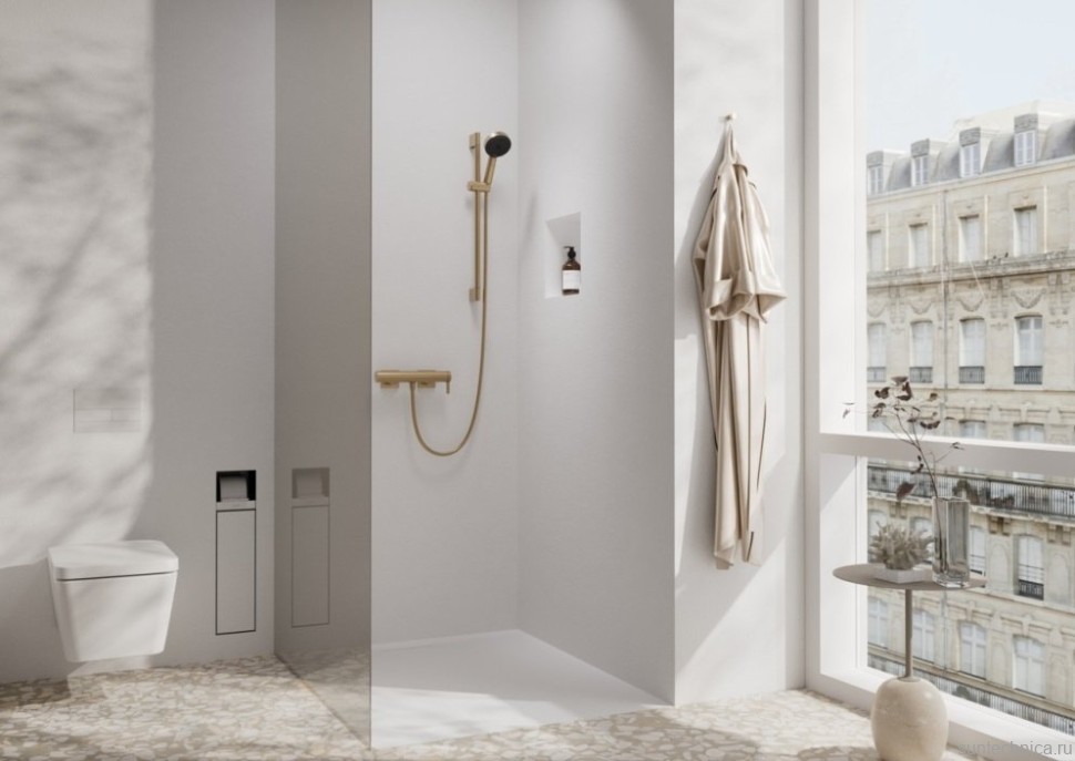 Смеситель для душа Hansgrohe Tecturis E 73620140 шлифованная бронза
