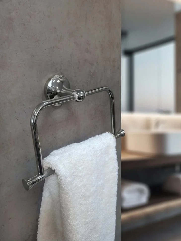 Держатель для полотенец AltroBagno Corposso 081309 Cr хром, кольцо