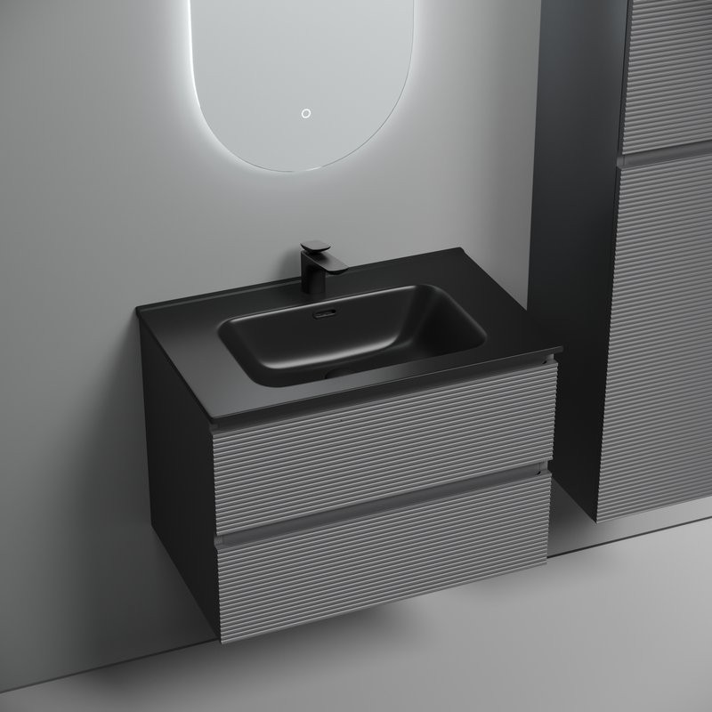 Мебель для ванной комнаты Sancos Folk 70 grey soft, раковина CN7007MB