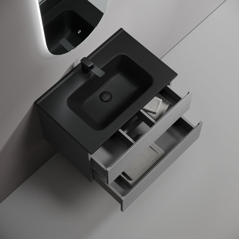 Мебель для ванной комнаты Sancos Folk 70 grey soft, раковина CN7007MB