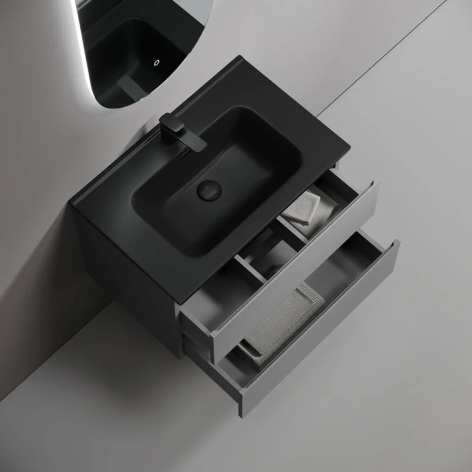 Мебель для ванной комнаты Sancos Folk 70 grey soft, раковина CN7007MB