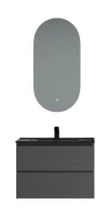 Мебель для ванной комнаты Sancos Folk 70 grey soft, раковина CN7007MB