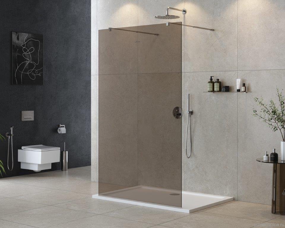 Душевая перегородка Cezares Liberta -L-2-110-BR-Cr