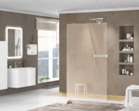 Душевая перегородка Cezares Liberta -L-2-110-BR-Cr