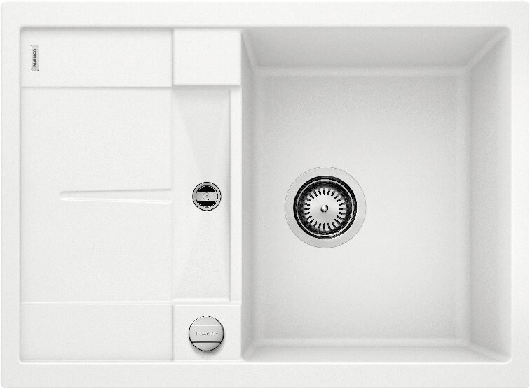 Комплект Мойка Blanco Metra 45S Compact 519576 белая + Смеситель Grohe Eurosmart