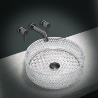 Накладная раковина Vincea VBS-5GL01 40 прозрачная