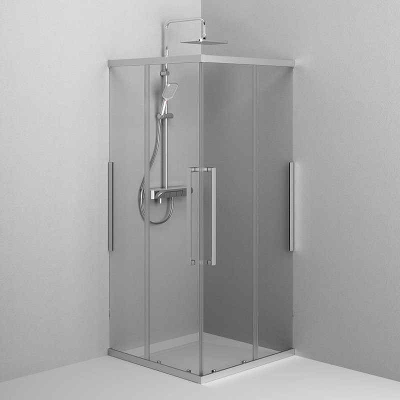 Душевой уголок AM.PM Func W84G-403-9090-MT 90х90 см, профиль хром матовый