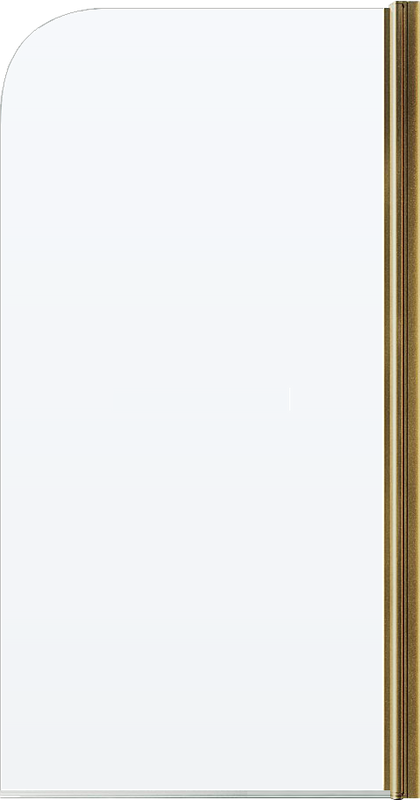 Шторка на ванну Maybahglass MGV-598-3 60x140, профиль золото, стекло прозрачное