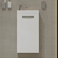 Тумба с раковиной Velvex Estea 40.1D белая матовая Тумба с раковиной Velvex Estea 40.1D белая матовая