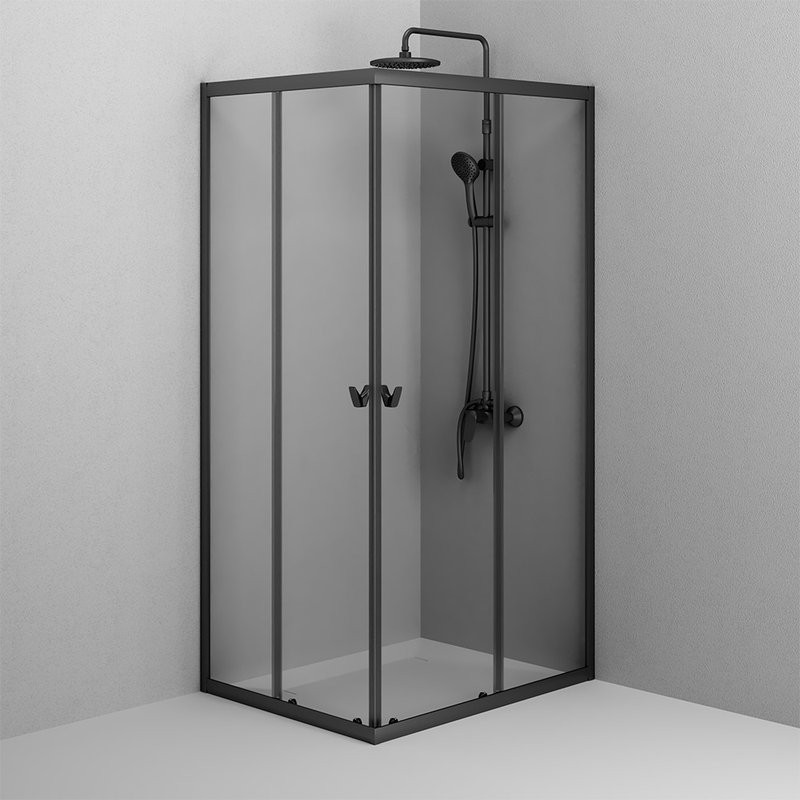 Душевой уголок AM.PM Sunny W87G-403-12080-BT 120x80 см, черный матовый