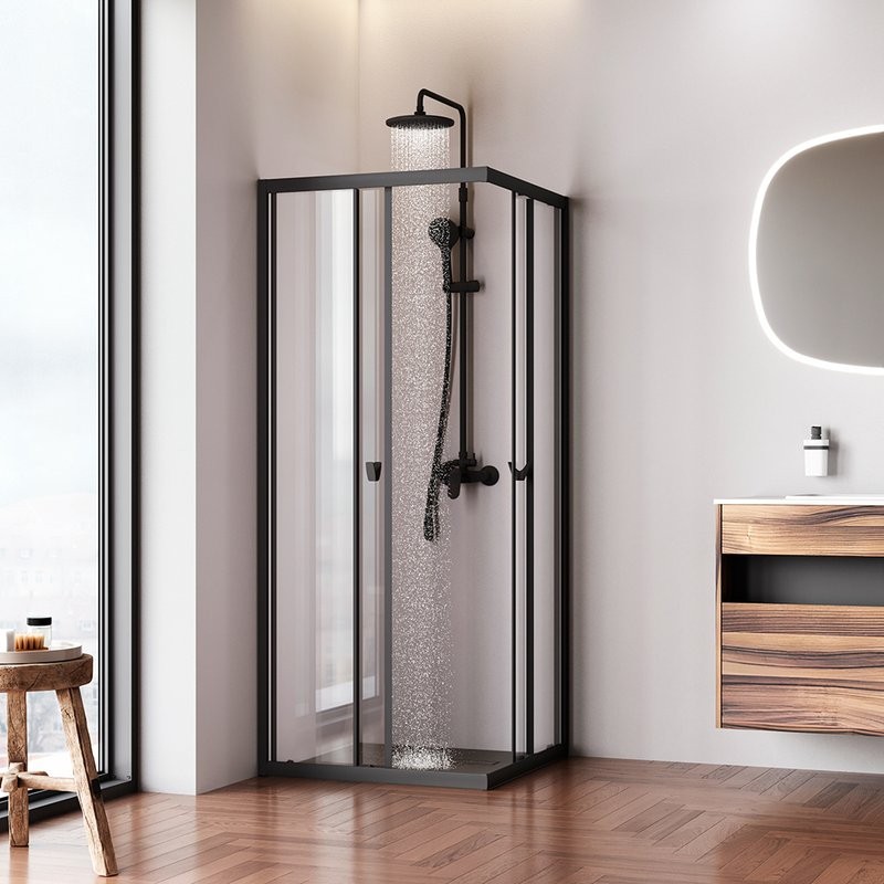 Душевой уголок AM.PM Sunny W87G-403-12080-BT 120x80 см, черный матовый