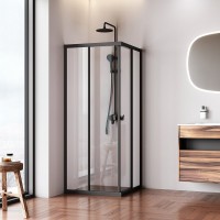 Душевой уголок AM.PM Sunny W87G-403-12080-BT 120x80 см, черный матовый