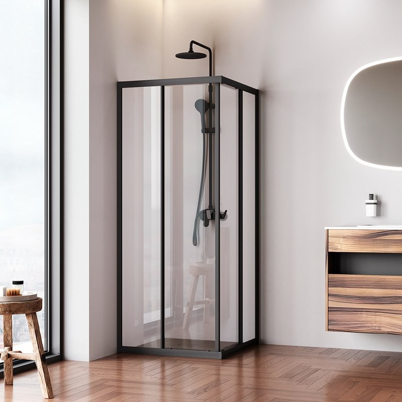 Душевой уголок AM.PM Sunny W87G-403-12080-BT 120x80 см, черный матовый