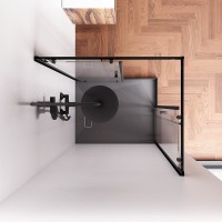 Душевой уголок AM.PM Sunny W87G-403-12080-BT 120x80 см, черный матовый