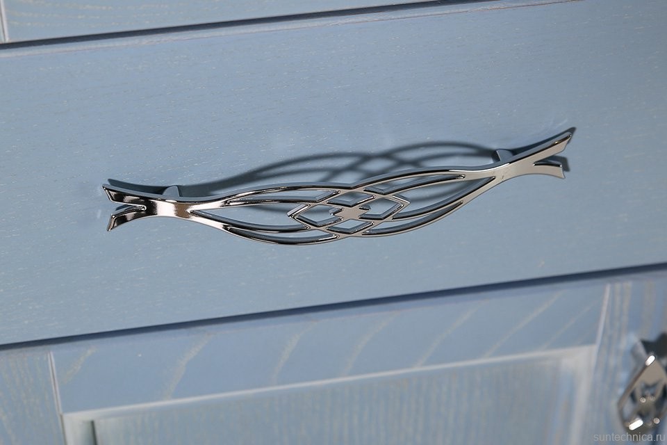 Мебель для ванной комнаты ASB-Woodline Модерн 85 рошфор, белая патина