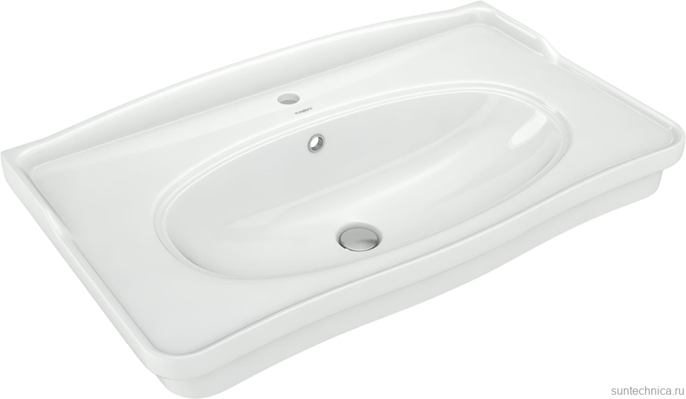 Мебель для ванной комнаты ASB-Woodline Модерн 85 рошфор, белая патина