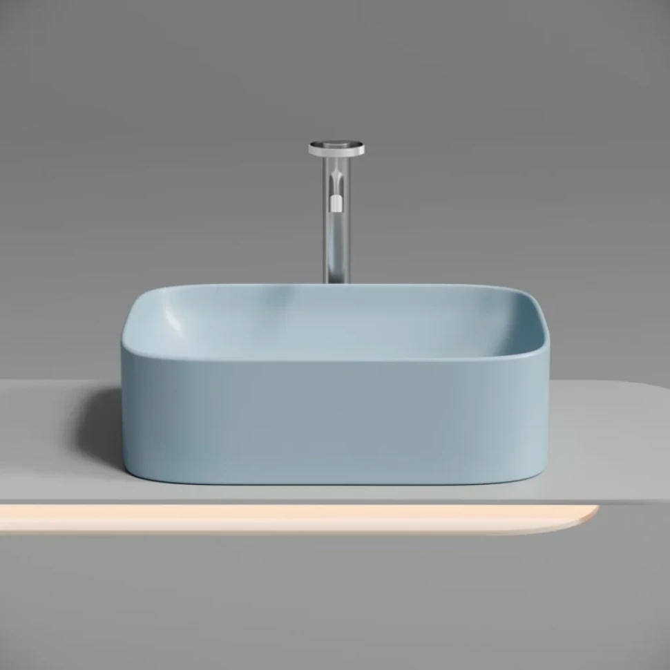Накладная раковина Ceramicanova Element CN6052ML голубая матовая