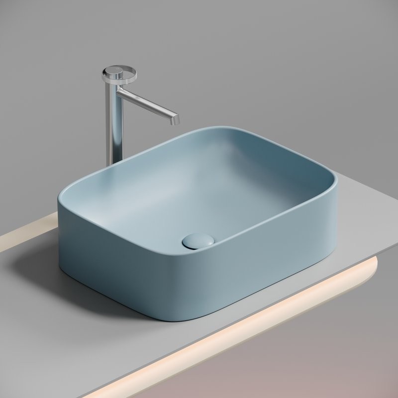 Накладная раковина Ceramicanova Element CN6052ML голубая матовая