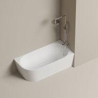 Акриловая ванна Edge 1700x800x580, угловая, правая, FB23R