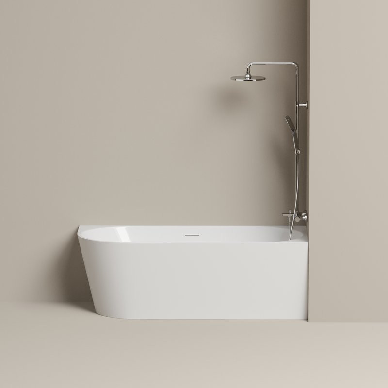 Акриловая ванна Edge 1700x800x580, угловая, правая, FB23R