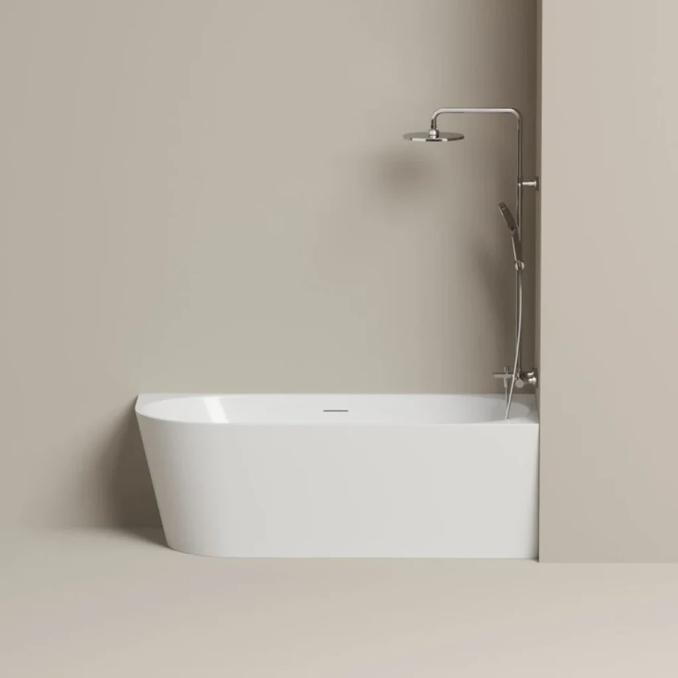 Акриловая ванна Edge 1700x800x580, угловая, правая, FB23R