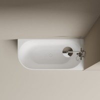 Акриловая ванна Edge 1700x800x580, угловая, правая, FB23R