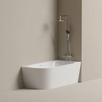 Акриловая ванна Edge 1700x800x580, угловая, правая, FB23R