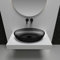 Накладная раковина Abber Kristall AT2801Onyx черная