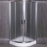 Душевой уголок Esbano ESR-8025 100х100 см, профиль хром, стекло рифленое