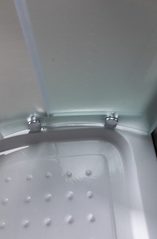 Душевой уголок Esbano ESR-8025 100х100 см, профиль хром, стекло рифленое