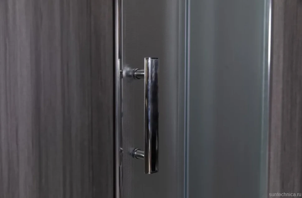 Душевой уголок Esbano ESR-8025 100х100 см, профиль хром, стекло рифленое