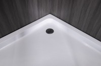 Душевой уголок Esbano ESR-8025 100х100 см, профиль хром, стекло рифленое