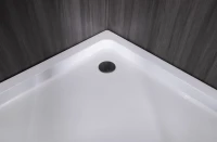 Душевой уголок Esbano ESR-8025 100х100 см, профиль хром, стекло рифленое