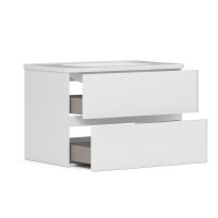 Тумба с раковиной Belux Осло 80 подвесная, белая матовая