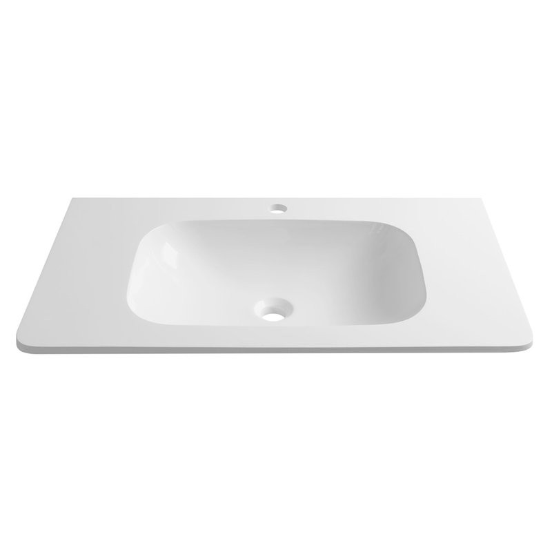 Тумба с раковиной Belux Осло 80 подвесная, белая матовая