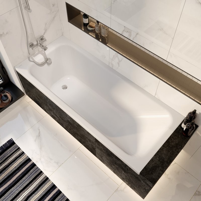 Акриловая ванна VitrA Optimum Neo Optimum Neo 150x70 см, пристенная, белая, на ножках, 150x70